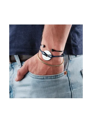 Bracelet Mutualité noir - acier 2