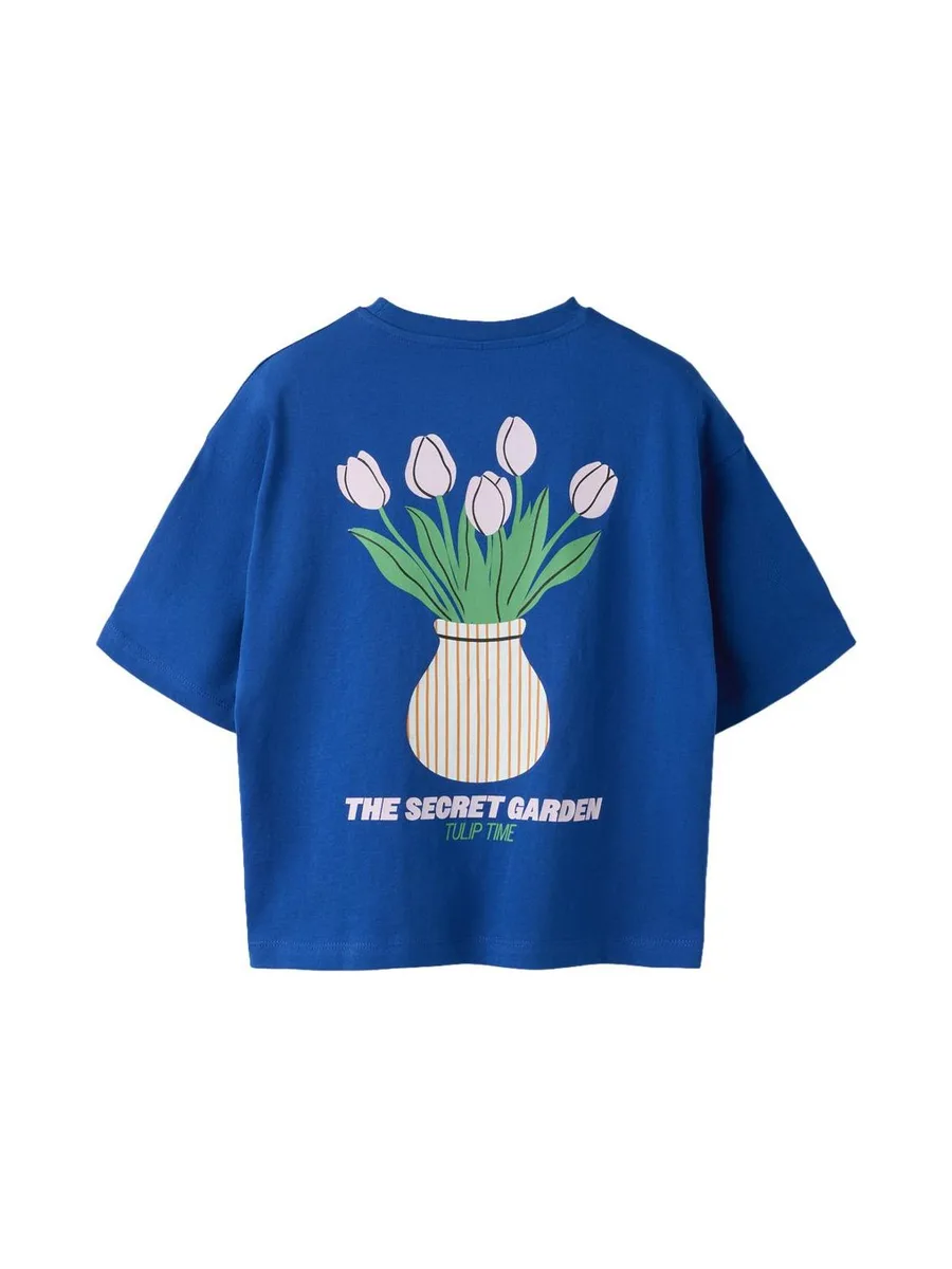 T-Shirt Bleu Fille Name it Nkfhelga 2