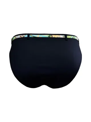 Bas de Bikini Noir Femme Grain de Sable Pendentif 2