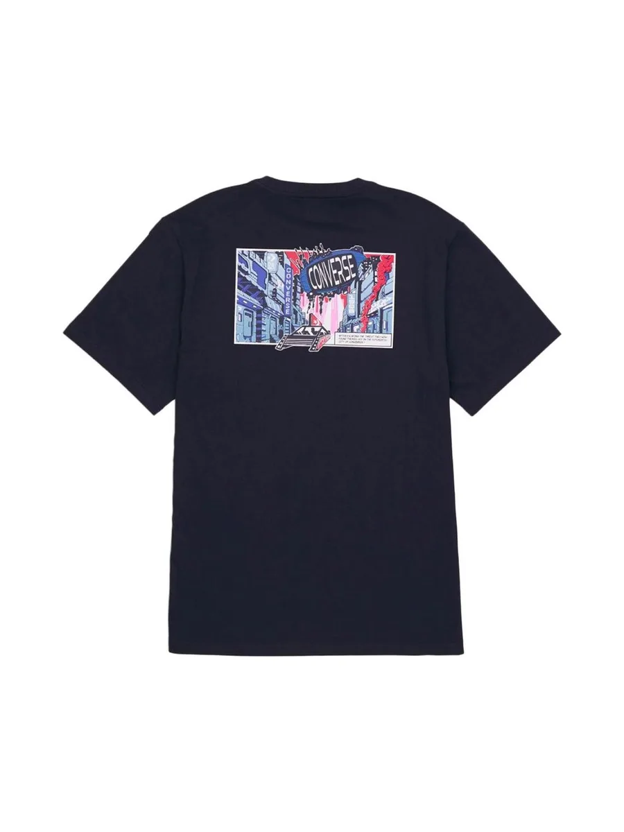 T-Shirt Noir Homme Converse Back 3