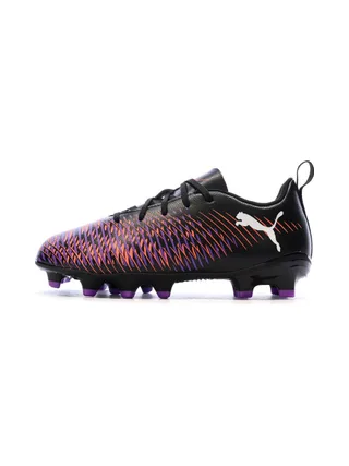 Chaussures de Foot Noir/Violet Junior Puma Future 8 Play FG/AG Jr 1