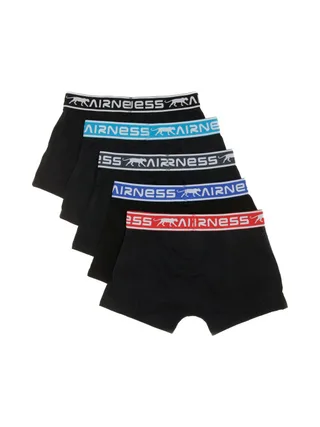 Lot de 5 Boxers Noirs Garçon Airness 2