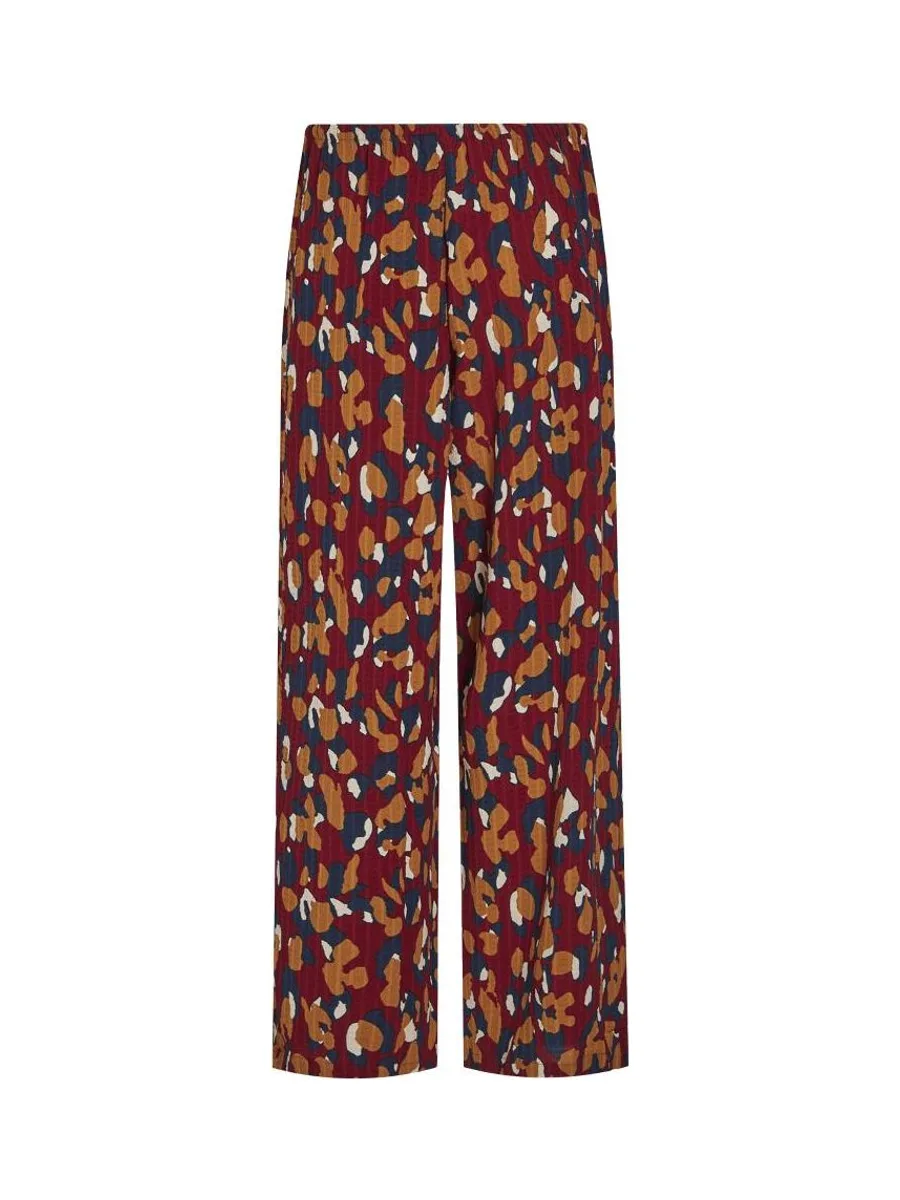 Pantalon fluide Rouge à Motifs Femme Vila Lusi 3