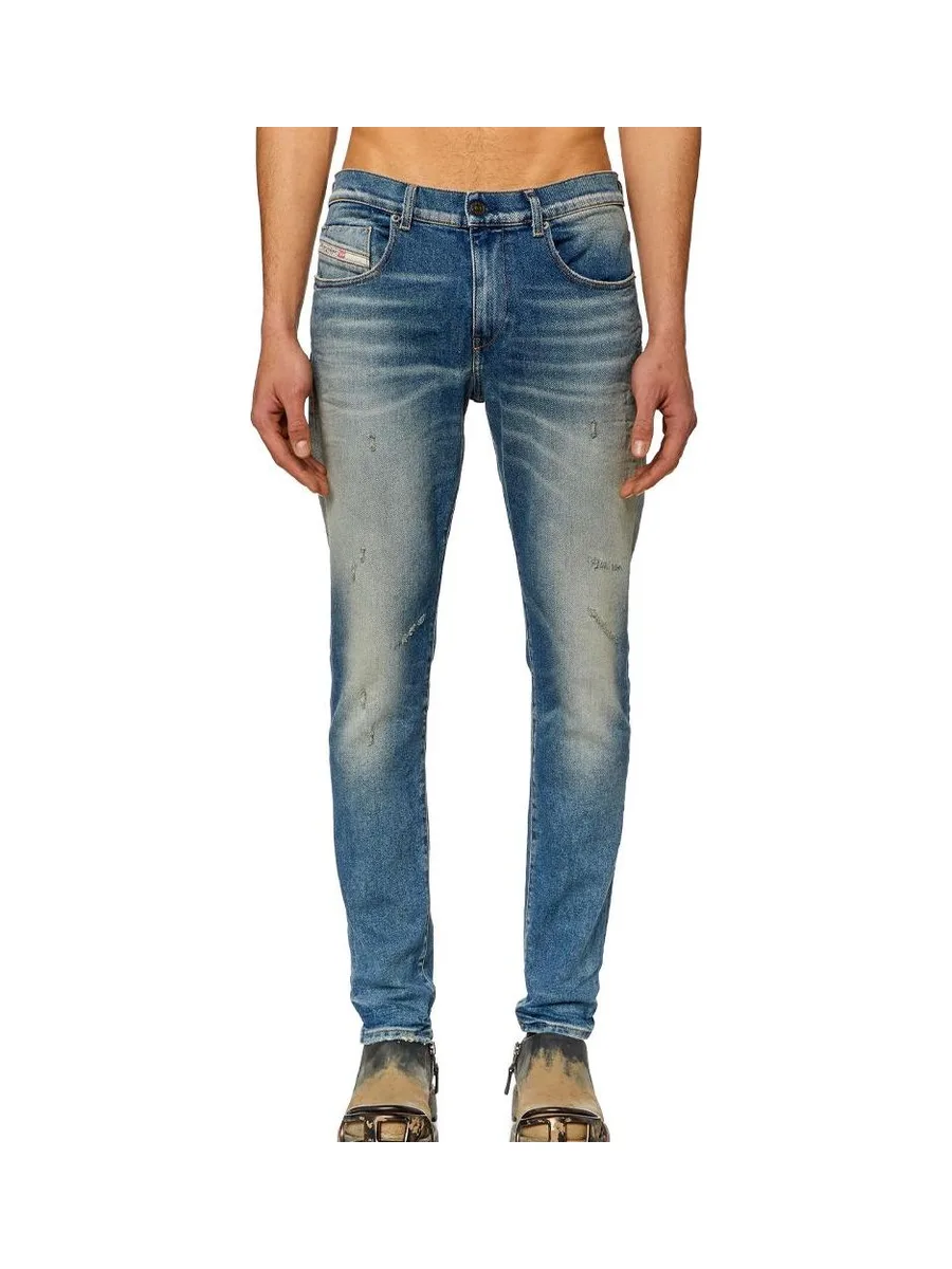 Jean Slim Fit Bleu Moyen Homme Diesel2019 2