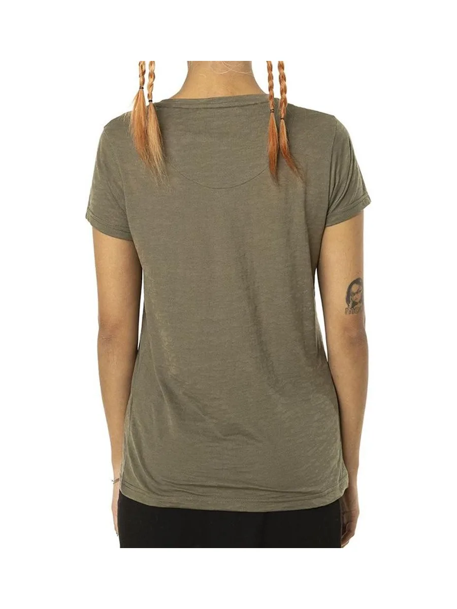 T-shirt Kaki Femme Von Dutch Classic 3