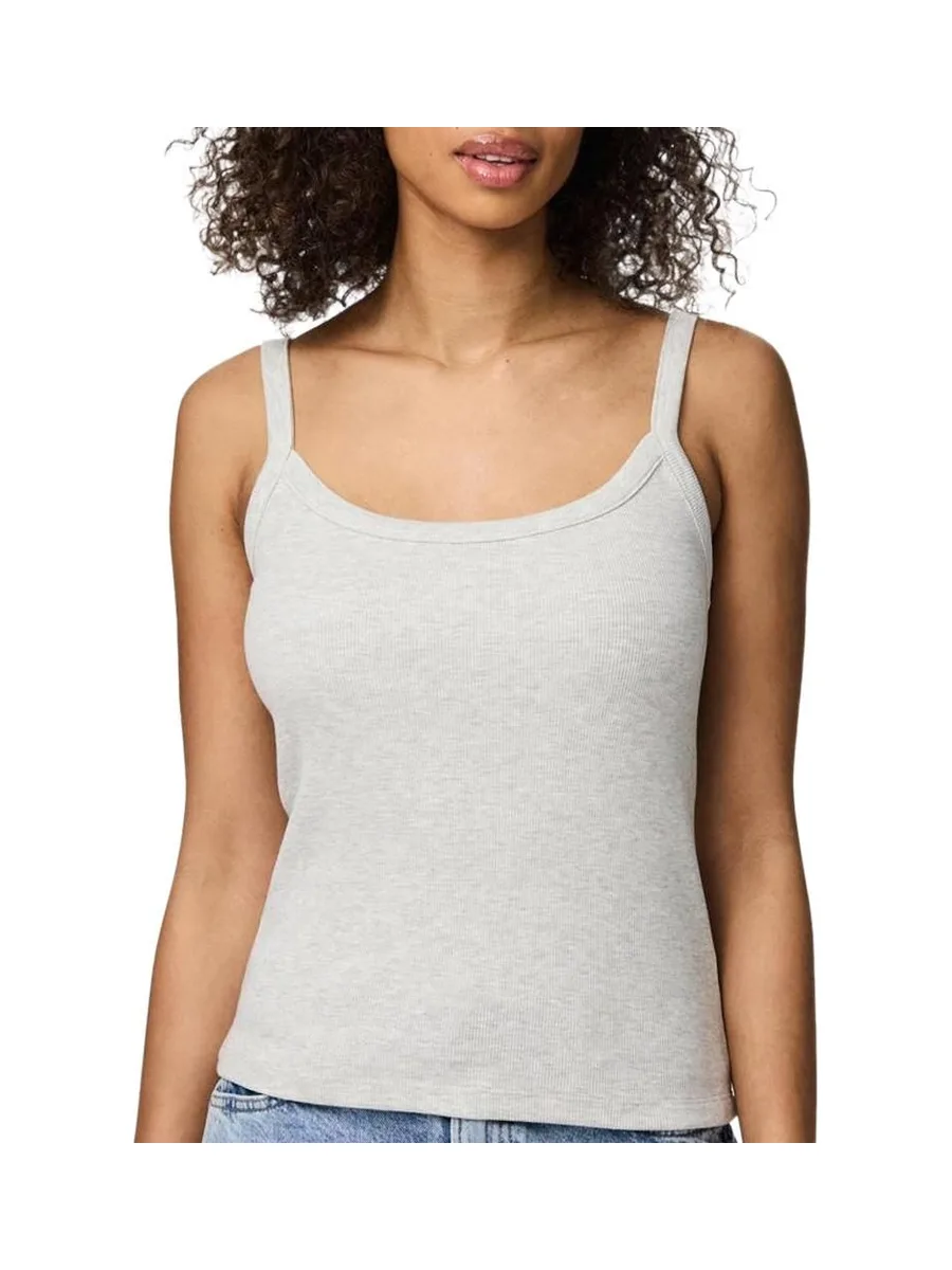 Débardeur Gris Femme Pieces Pcmay 1