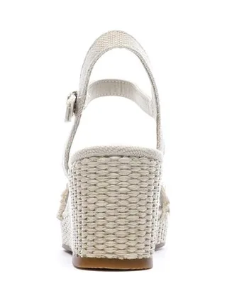 Sandales à Talons Beige Femme Tommy Hilfiger Wedgeee 3