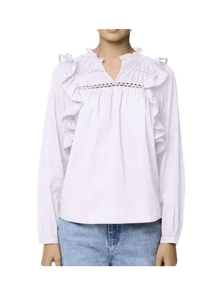 Blouse Blanches Femme Pieces Makenna 1