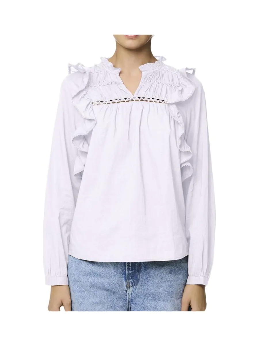 Blouse Blanches Femme Pieces Makenna 2