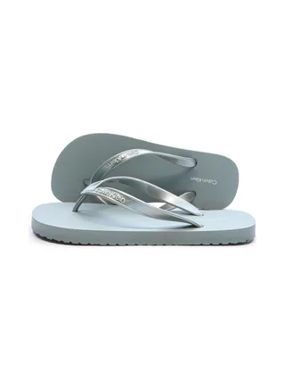 Tongs Bleu Femme Calvin Klein Jeans Flip Flop Tpu Metall 1