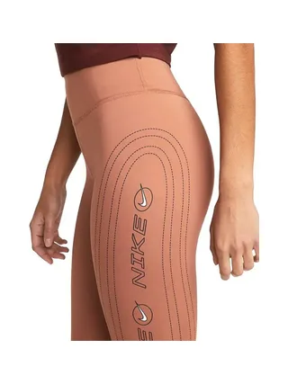 Legging Orange Femme Nike Luxe 2