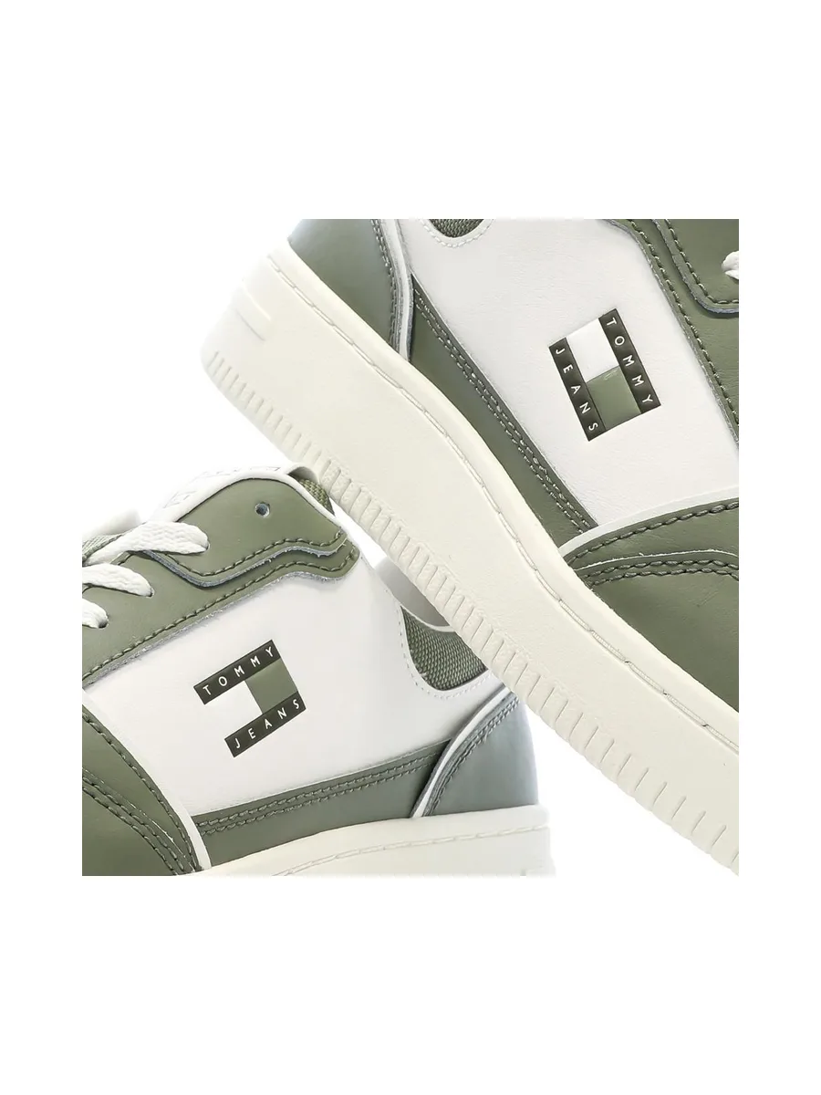 Baskets Blanc/Vert Homme Tommy Hilfiger Cupsole 8