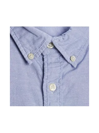 Chemisette Bleu Clair Homme Jack & Jones Hoxford Shirt 2