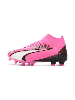 Chaussures de Football Rose/Noire Homme Puma Ultra Pro 1