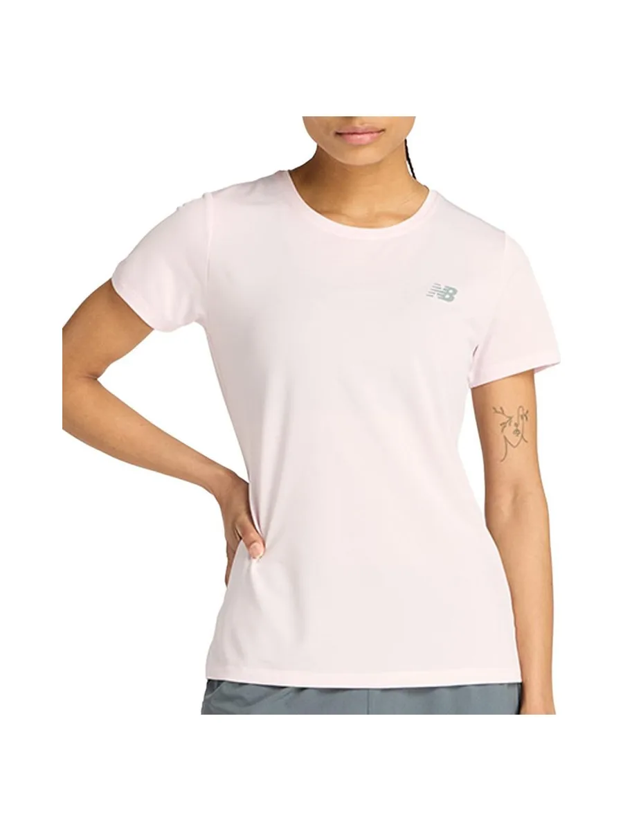 T-Shirt Rose Pale Femme New Balance Sport 2