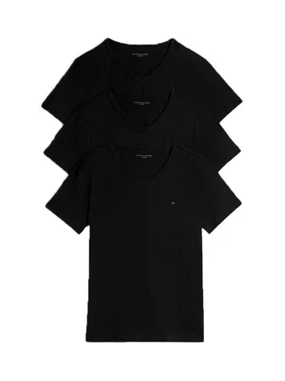 x3 T-Shirt Noir Homme Tommy Hilfiger UM0UM03637 2