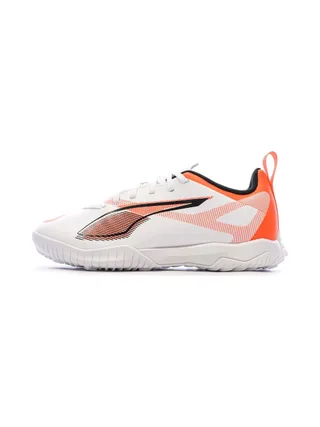 Chaussures de football Blanches/Oranges Garçon Puma Ultra 5 Play 1