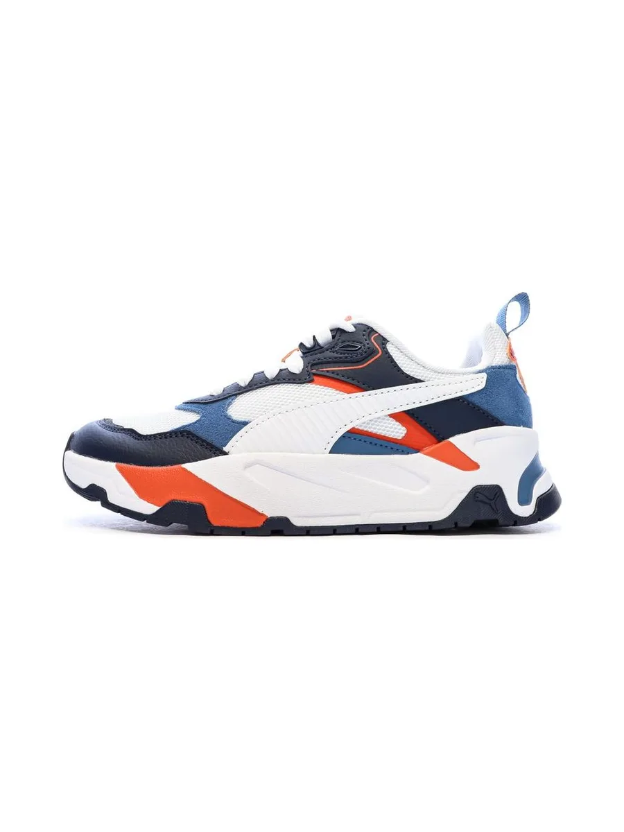 Baskets Blanc/Bleu Garçon Puma Trinity 2