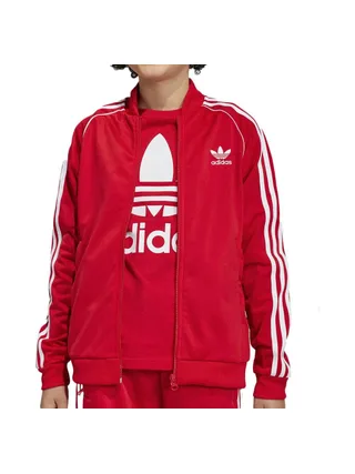 Veste Rouge Garçon Adidas Track Top 1