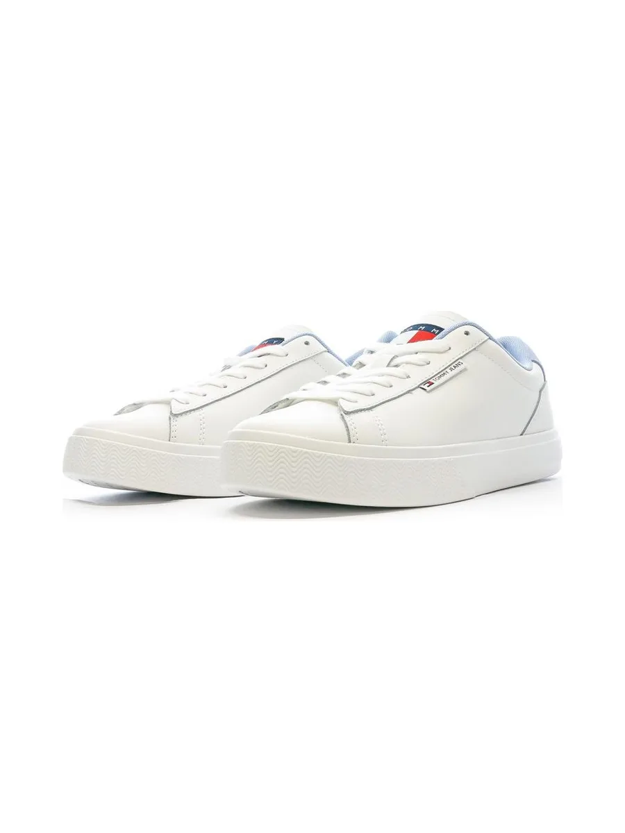 Baskets Blanches/Bleu Femme Tommy Hilfiger Cupsole Sneaker 7