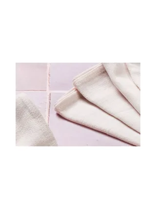 Serviette de table - 6 pièces - Lin et coton blanc crème 4