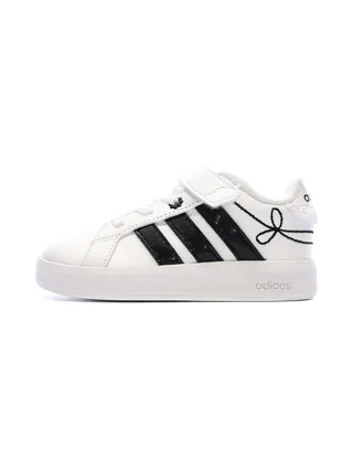 Baskets Blanche/Noir Fille Adidas Grand Court 3.0 Girls 1