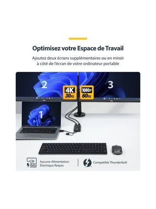 USB to Dual HDMI Adapter 4K30Hz+1080p 11