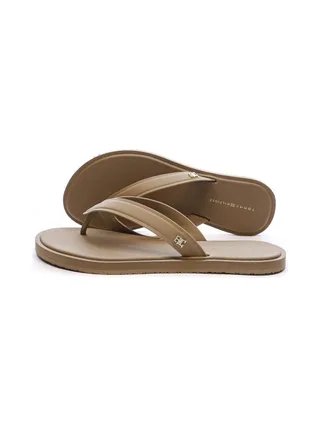 Tongs Beige Femme Tommy Hilfiger Scandi Premium 1