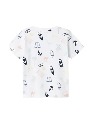 T-Shirt Blanc Garçon Name it Jer 2