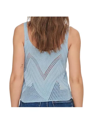 Top Crochet Bleu Femme Jdy 15226348 2