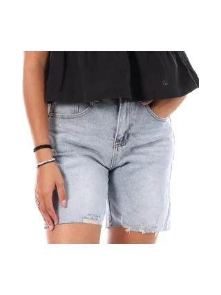 Bermuda en Jean Bleu Femme Monday Premium Bermuda Coupe 1