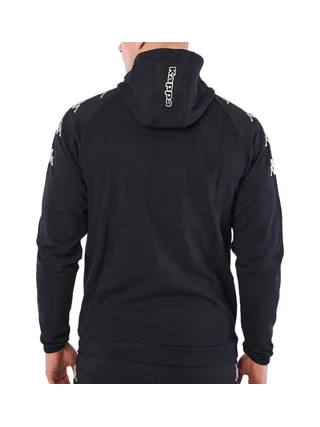 Sweat Zippé Noir/Argenté Homme Kappa Divieto 2