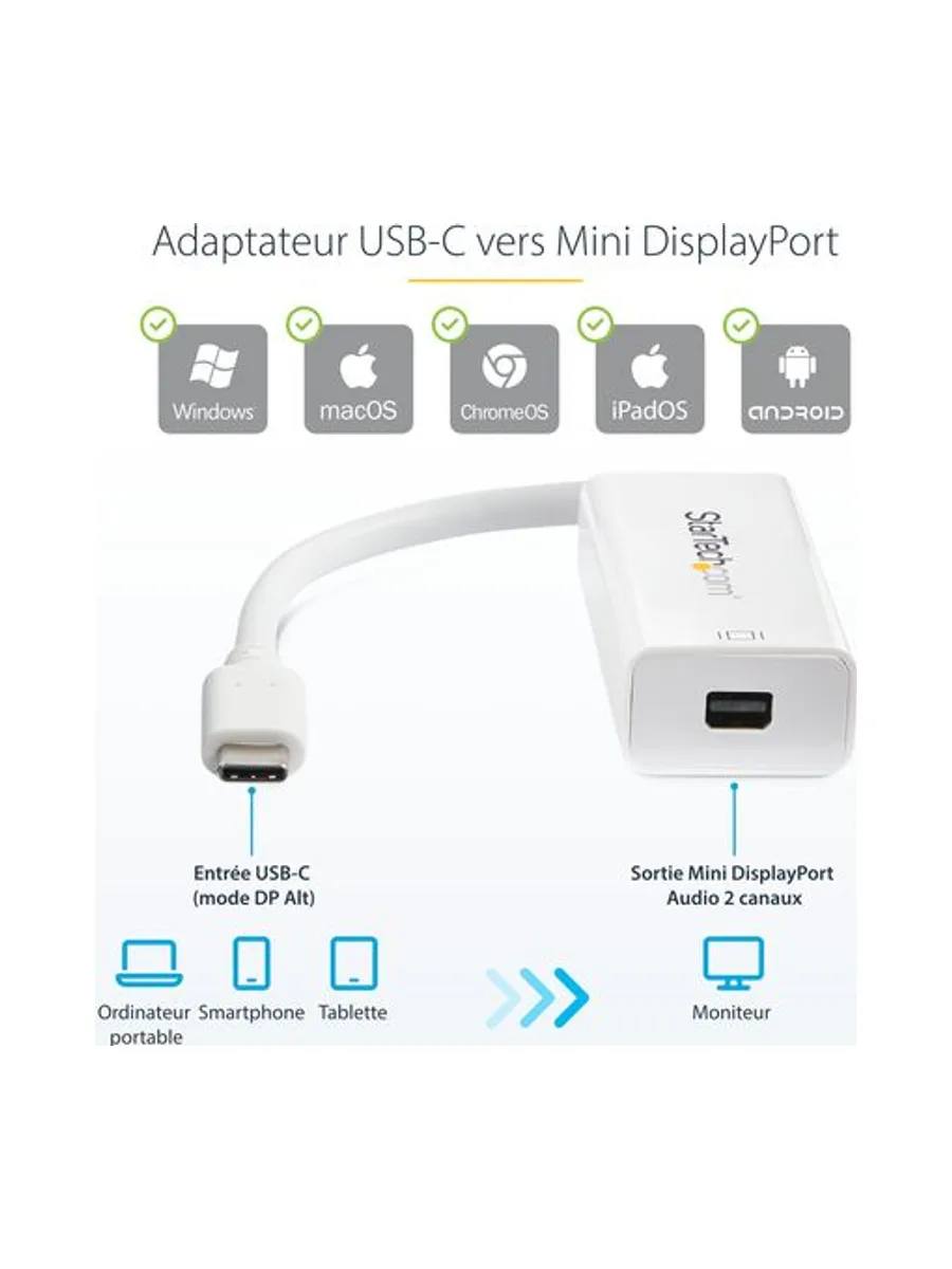 USB-C to Mini DisplayPort Adapter - 4K60 9