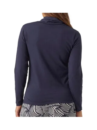 T-shirt Manches Longues Marine Femme Mamalicious Rollneck 2