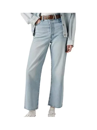 Jean Bleu Clair Femme Levi's Ribcage Straight 1