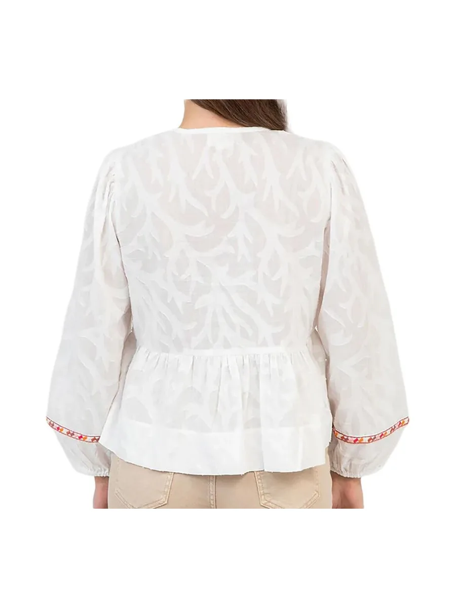 Blouse Blanche Femme Beige An'ge Anna 3