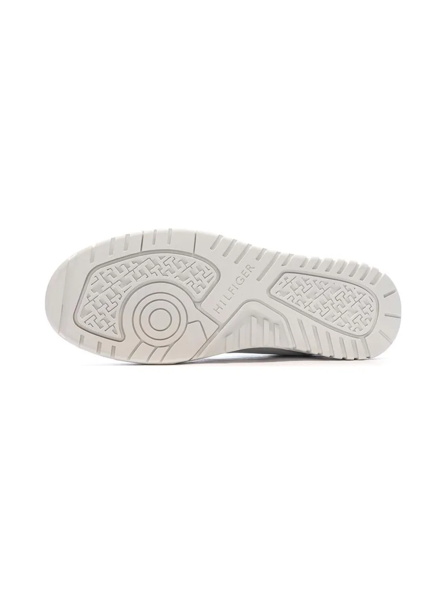 Baskets Blanches/Olive Homme Tommy Hilfiger Th Hi Vulc 6