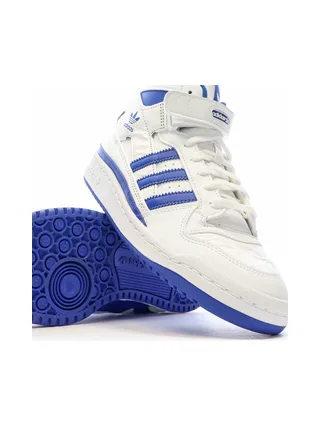Baskets Blanc/Bleu Garçon Adidas Forum Mid 7