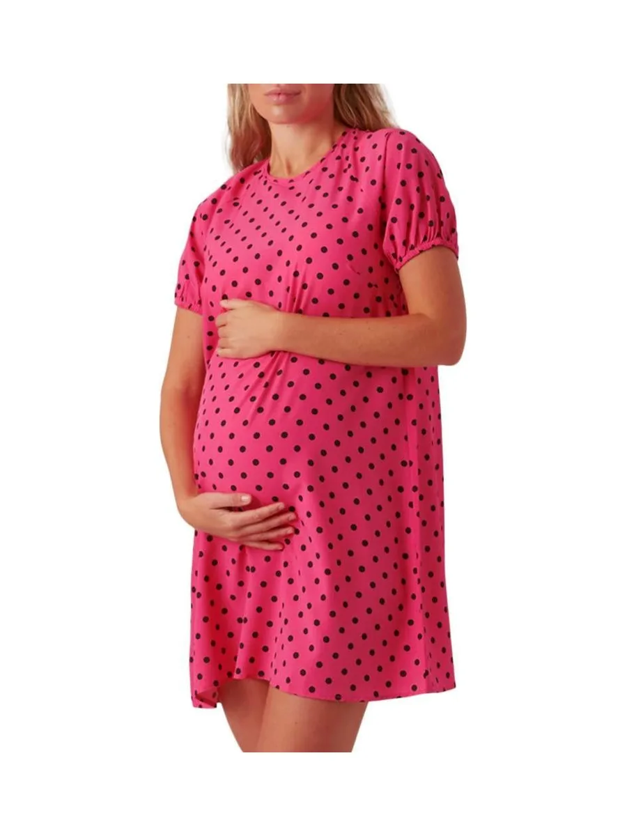Robe Rose Femme Mamalicious Sissel 2