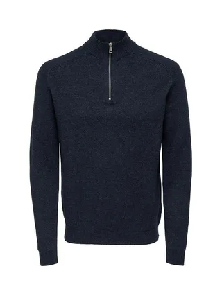 Pull 1/4 Zip Marine Homme Only & Sons Reg 7 1