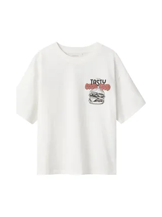 T-shirt Blanc Garçon Name it Mtibilbo 1