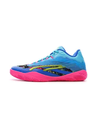 Chaussures de Basketball Bleu/Rose Homme Puma Stewie 3 1