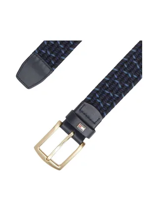 Ceinture Noire/Bleu Femme Tommy Hilfiger Denton Elastic - T 2
