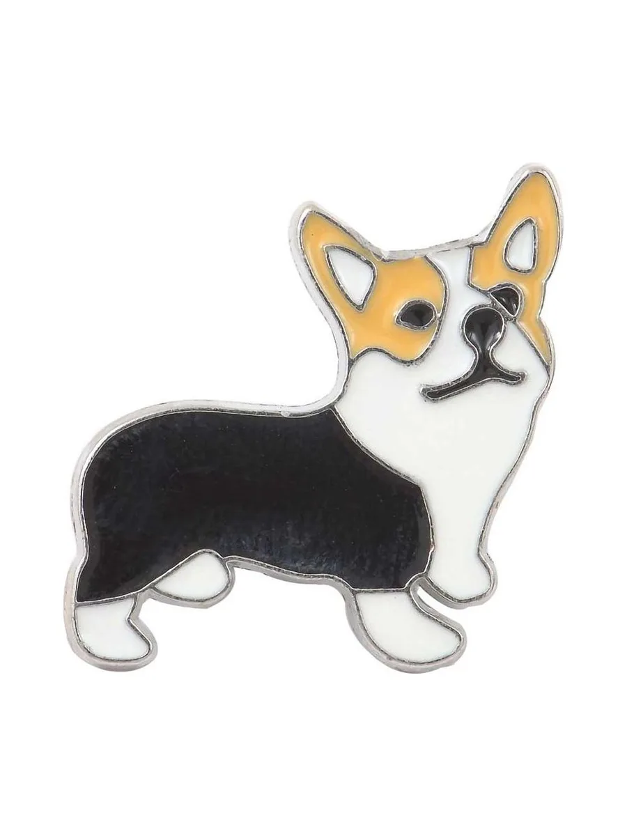 Broche Métal chien Corgi Femme Clio Blue 2