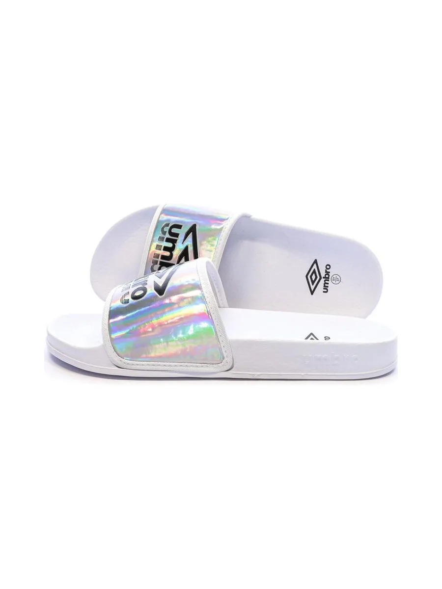 Claquettes Blanches Femme Umbro Um Tilio 2