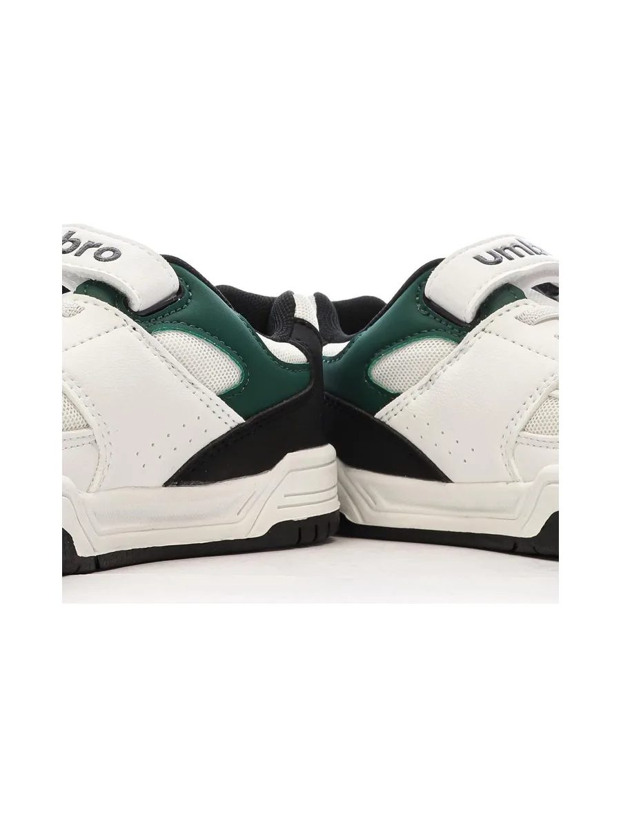 Baskets Blanches/Noires/Vert Garçon Umbro Travys 7