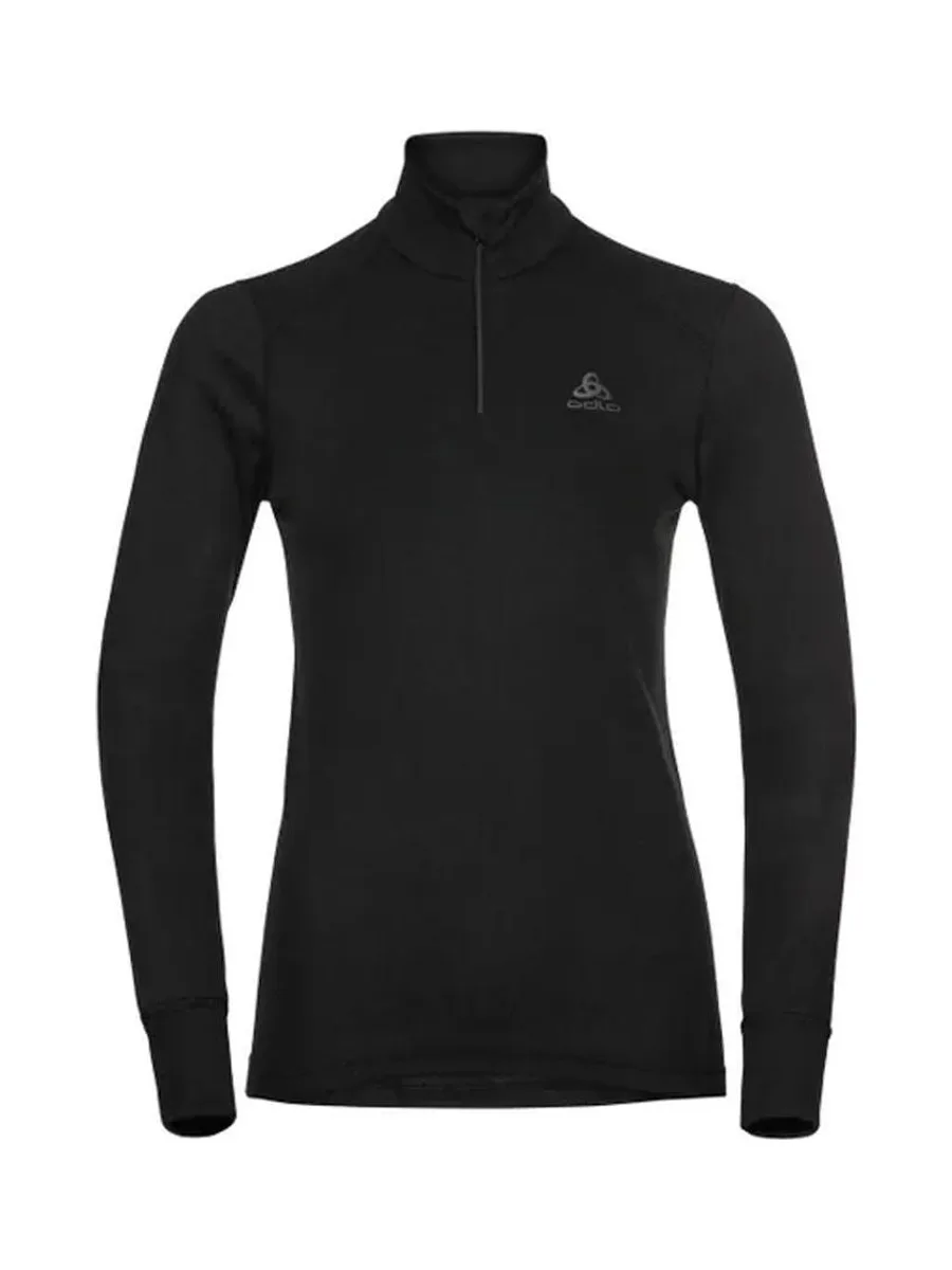 T-shirt Thermique manches longues Noir 1/2 ZIP Femme Odlo ACTIVE WARM ECO 2