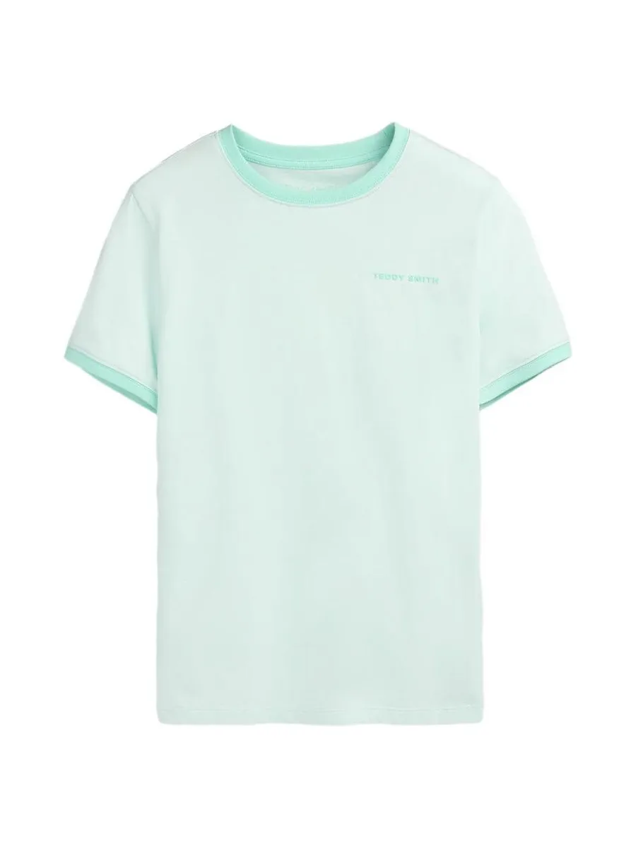T-shirt Vert Menthe Garçon Teddy Smith 61007493D 1