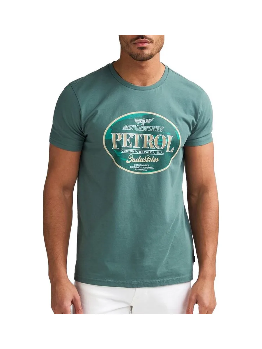 T-Shirt Vert Foncé Homme Petrol Industries Classic 2
