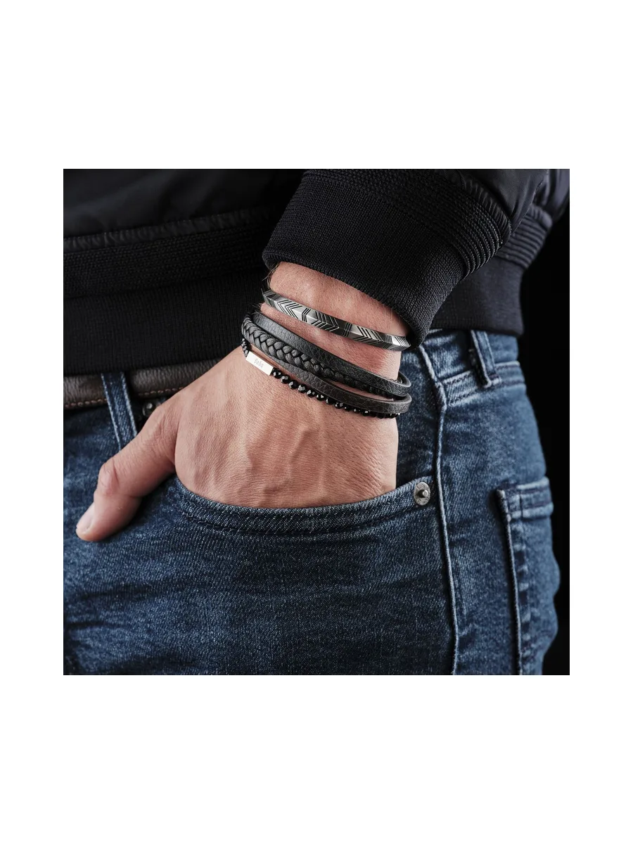 Bracelet Mirabeau noir - pierres naturelles 2